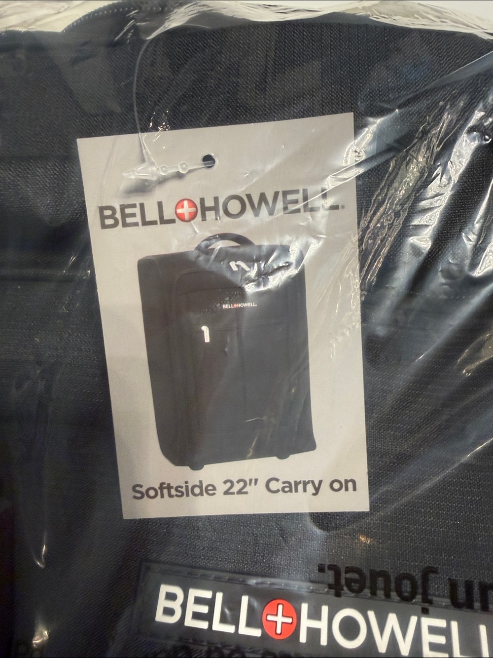 New Bell Howell Black Softside Carry-On Bag - 22" Travel Spinner Alternative